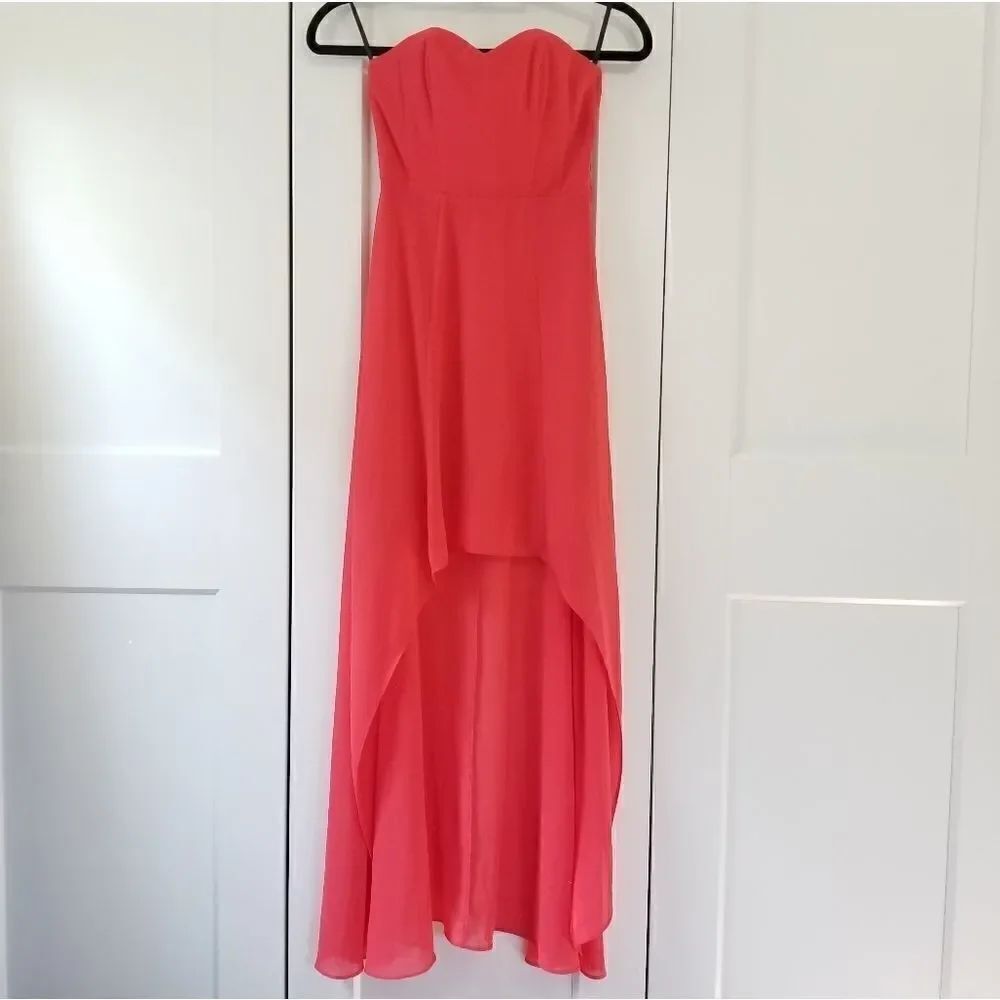 H&M strapless high low dress